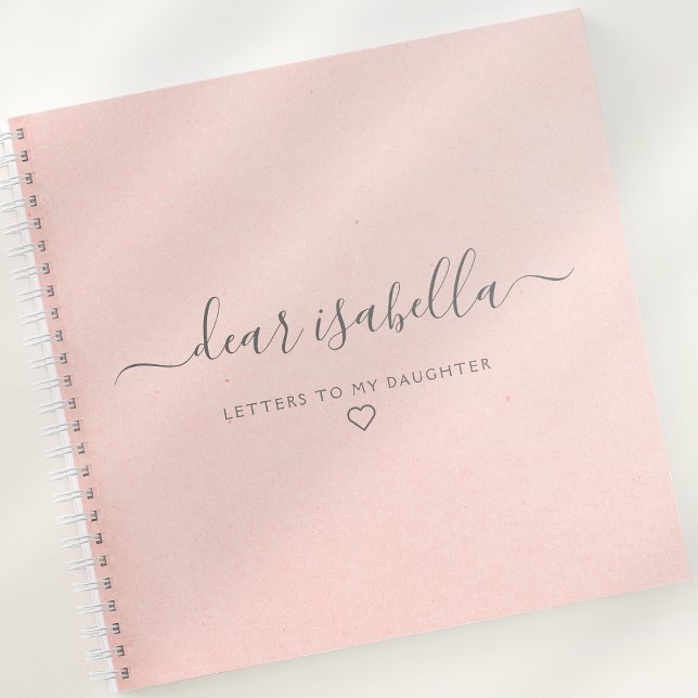 Pinkfarbene Buchstaben an meinen Tastengedächtnis  Notizbuch (Von Creator hochgeladen)