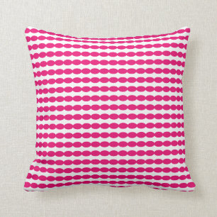 Pinkfarbene, geometrische Perlenmuster - benutzerd Kissen