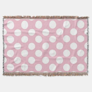 Pinkfarbene Polka-Punkte, Polka-Punktmuster, Punkt Decke