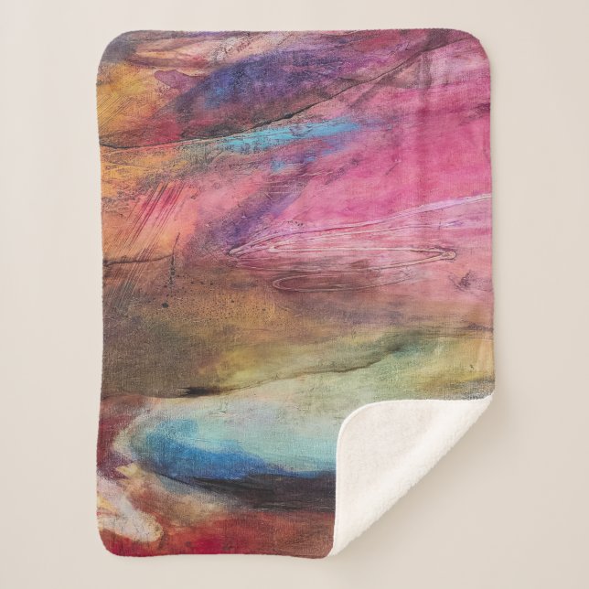 Pinkfarbener Ausdruck Sherpadecke (Vorderseite)