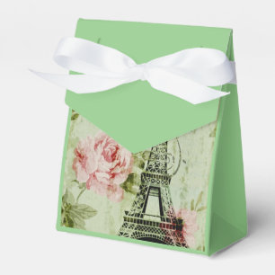 Pinkfarbener Eiffelturm mit zauberhaftem Frühling Geschenkschachtel