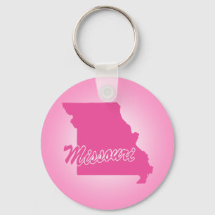 Pinkfarbener Missouri-Schlüsselanhänger Schlüsselanhänger