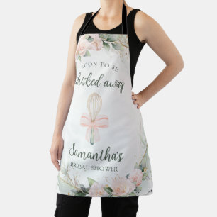 Pinkfarbenes Blumengeschenk zum Brautparty Schürze