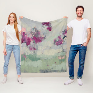 Pinkfarbenes Treeline Fleecedecke