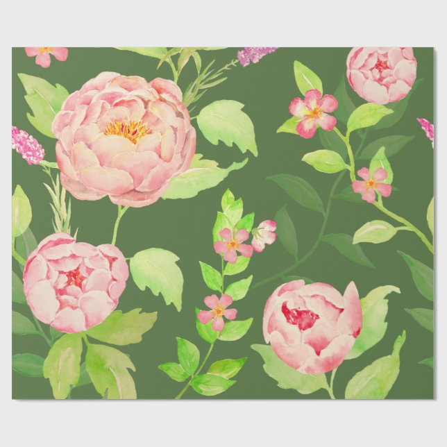 Pinkfarbenes Wrapping-Papier Geschenkpapier (Flach)