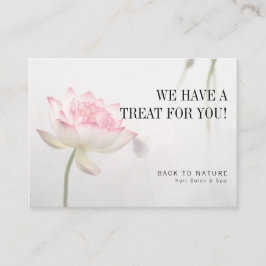 ©Pinkfarbig White Lotus Holistic Health Discount Visitenkarte