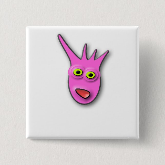 PinkGasper quadratische leere Schablone Button (Vorderseite)