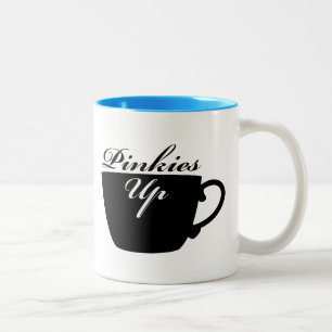 Pinkies Up Teacup-Tasse Zweifarbige Tasse