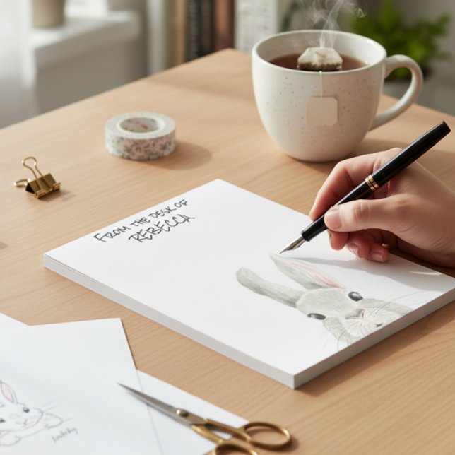 Pinking Bunny Rabbit vom Schreibtisch des Personal Notizblock (Von Creator hochgeladen)