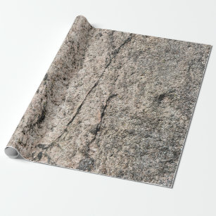 Pinkisch-Beige Stone Rock Face Geschenkpapier