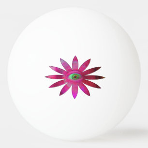 Pinkish Augen-Blume Tischtennisball