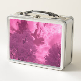 Pinkish Hues Infrarot Cloud Metall Brotdose