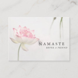 Pinkish White Lotus Holistic Health Referral © Visitenkarte