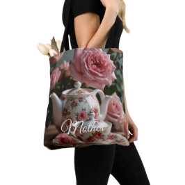 Pinkkohl-Rosen-Tee Tasche