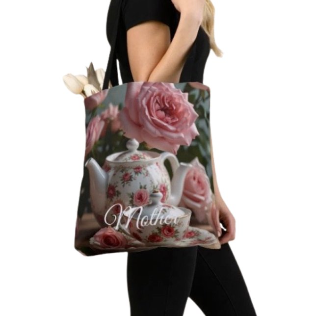 Pinkkohl-Rosen-Tee  Tasche (Chic tote bag for Mom—perfect for errands, shopping, and showing love this Mother’s Day.

)