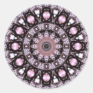 PinkLacey-Aufkleber Runder Aufkleber