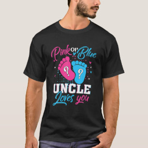 Pinkorblau Onkel Lieben Sie Outfit Gender Reveal B T-Shirt