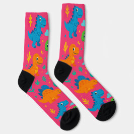 Pinkosaurus-Party Socken