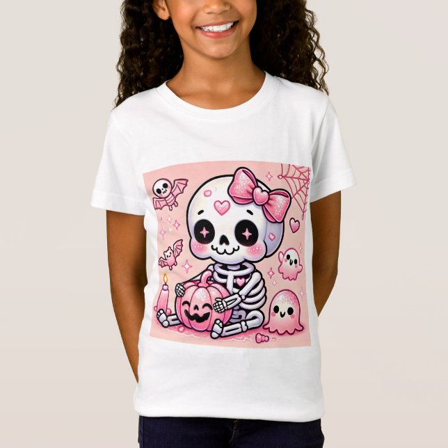 👻 💀 Pinkoween gerade Niedlicher Got! 💀 👻 T-Shirt (Vorderseite)