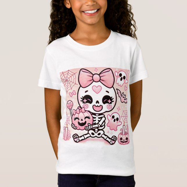 👻 💀 Pinkoween gerade Niedlicher Got! 💀 👻 T-Shirt (Vorderseite)
