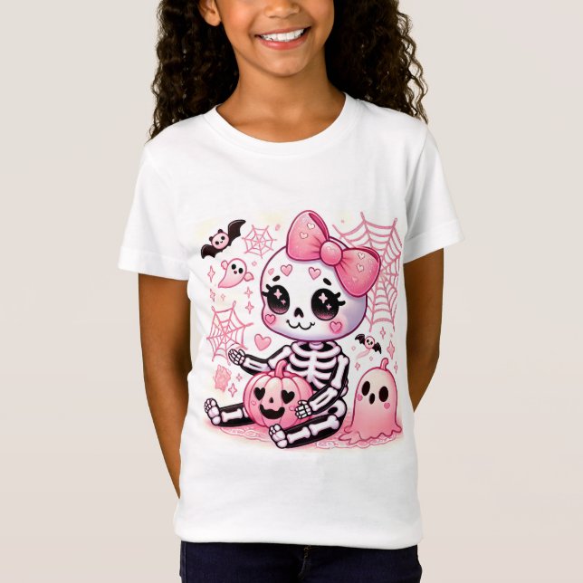 👻 💀 Pinkoween gerade Niedlicher Got! 💀 👻 T-Shirt (Vorderseite)