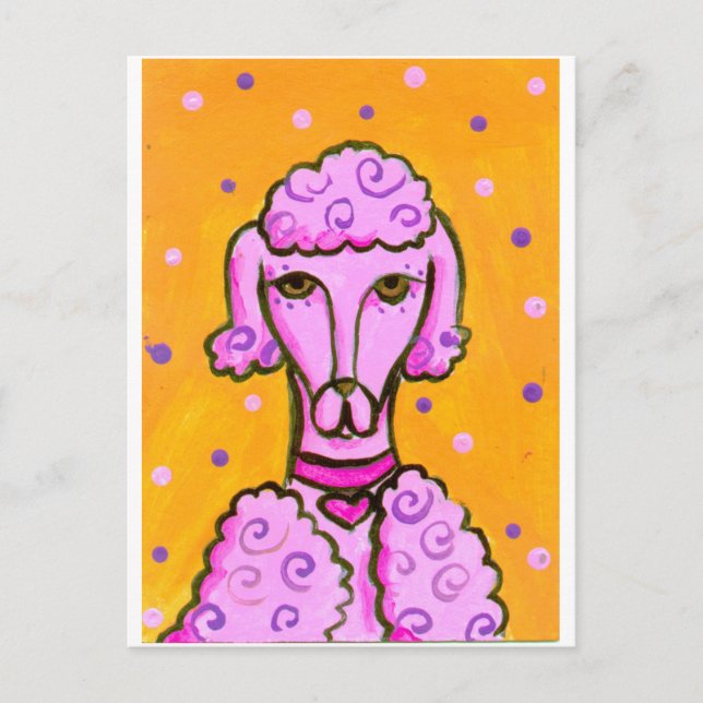 PinkPoodle Postkarte (Vorderseite)