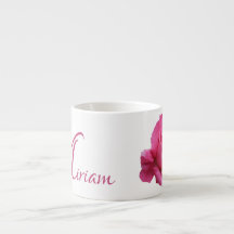 Pinkrosa Rosa Blütenblütenblüte Monogramm Miriam
