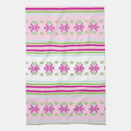 Pinks Blau und grüne Küche Geschirrtuch