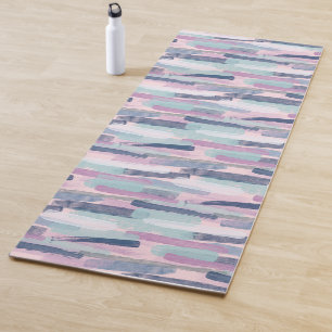 Pinks & Blues Striped Yoga Mat - Stilvoll Yogamatte