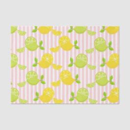 PINKSTREIFEN MIT LEMONS & LIMES SEIDENPAPIER