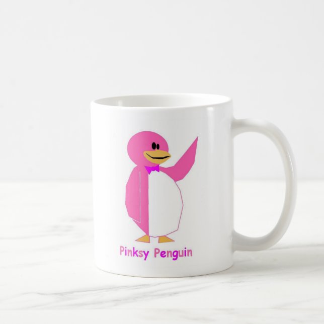 Pinksy Penguin-Tasse Kaffeetasse (Rechts)