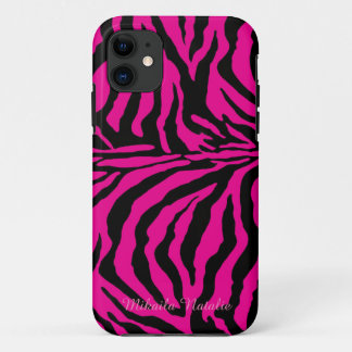 Pinkund Schwarzeszebra-Druck-Telefon-Kasten Case-Mate iPhone Hülle