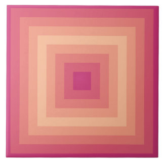 Pinky Arrow Fuzzy Peach Squares Keramik Tile Fliese