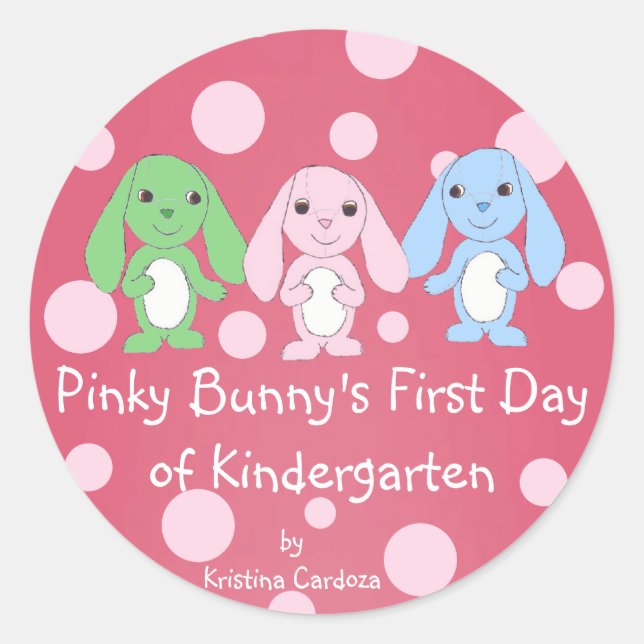 Pinky Bunny Sticker 1 (Vorderseite)