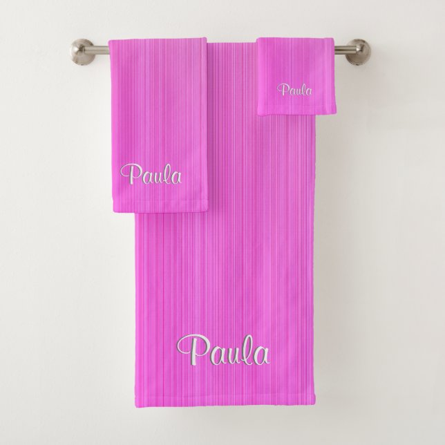 Pinky Do Wa Black Numbers Badhandtuch Set (Insitu)