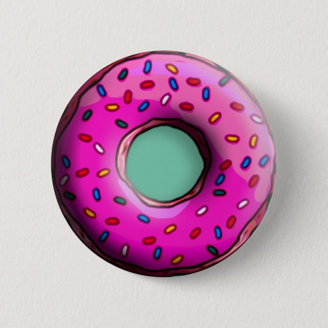 Pinky Donut mit bunten Sprinklen + Ihre Ideen Button (Vorderseite)