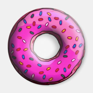 Pinky Donut mit bunten Sprinklen + Ihre Ideen Magnet