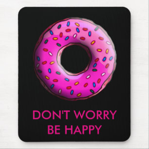 Pinky Donut mit bunten Sprinklen + Ihre Ideen Mousepad