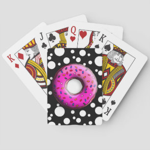Pinky Donut mit bunten Sprinklen + Ihre Ideen Spielkarten