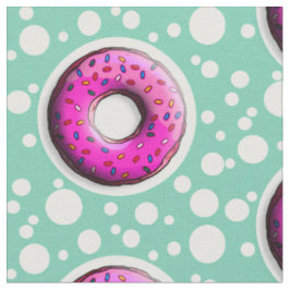 Pinky Donut mit bunten Sprinklen + Ihre Ideen Stoff