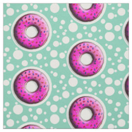 Pinky Donut mit bunten Sprinklen + Ihre Ideen Stoff