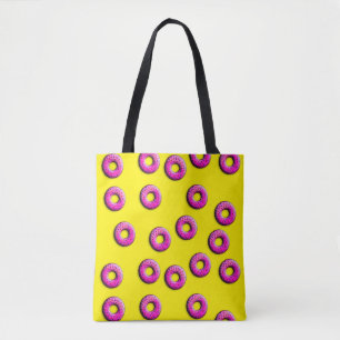 Pinky Donuts nahtloses Muster + Ihre Ideen Tasche