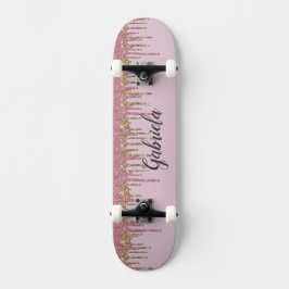 Pinky Glitzer Skateboard