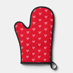Pinky Red Heart Motif sur Red
