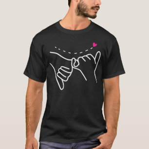 Pinky Swear Friendship Eid Heart Beste Freundin Fr T-Shirt