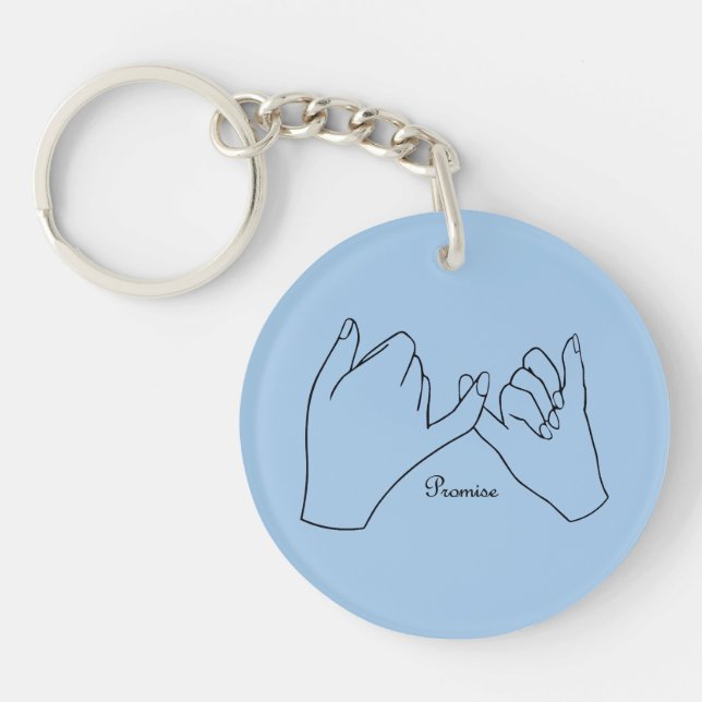 Pinky Swear Promise Schlüsselanhänger (Vorderseite)