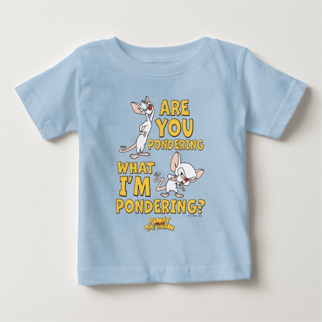 Pinky und das Gehirn | Machst du darüber nach? Baby T-shirt (Vorderseite)