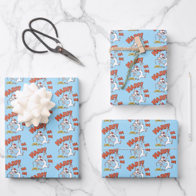 Pinky und das Gehirn | Pinky "Narf!" Geschenkpapier Set (Vorderseite)