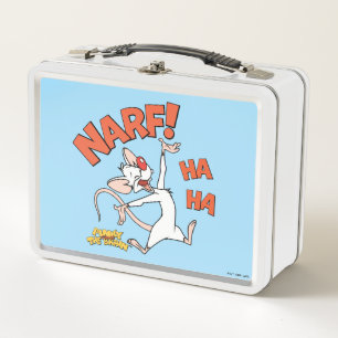 Pinky und das Gehirn   Pinky "Narf!" Metall Brotdose