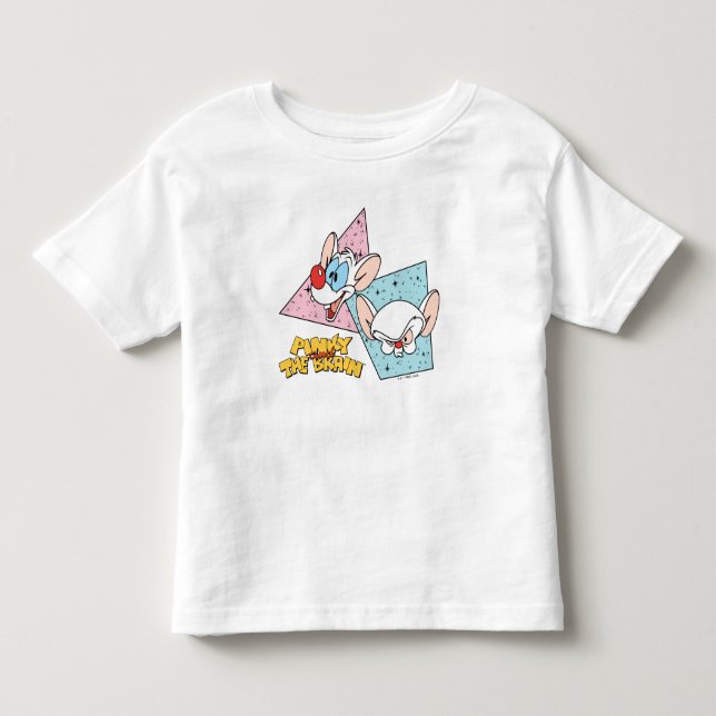 Pinky und das Gehirn | Retro-Zeichengrafiken Kleinkind T-shirt (Vorderseite)